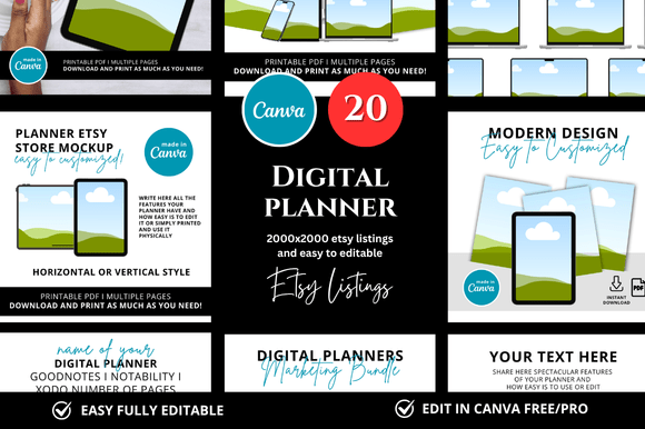 20 Digital Planner Etsy Mockup: Elevate Your Brand Presentation