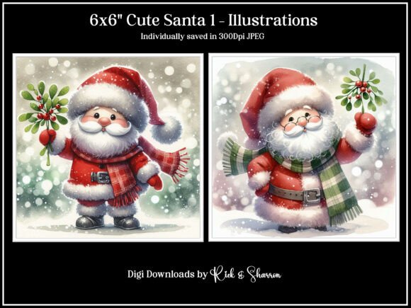 Charming Santa Clipart for Festive Design Projects