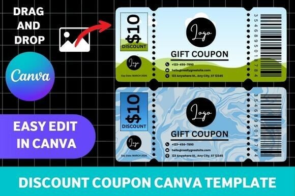 Discount Coupon Canva Template: Elevate Your Brand's Visual Strategy