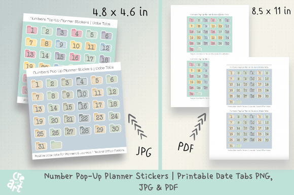 Number Pop-Up Planner Stickers: Enhance Visual Organization