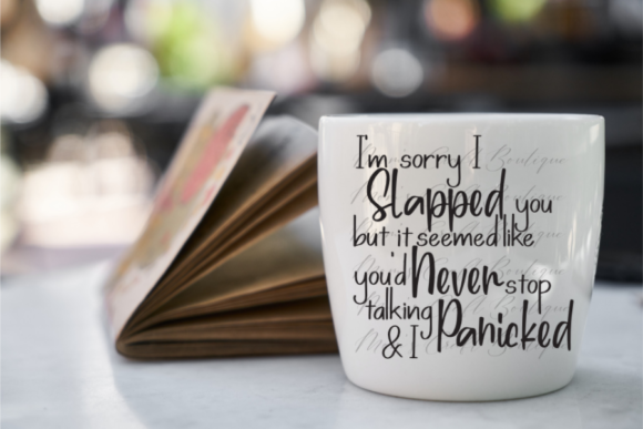 Sorry I Slapped You, I Panicked | SVG: A Design Asset for Authentic Expression