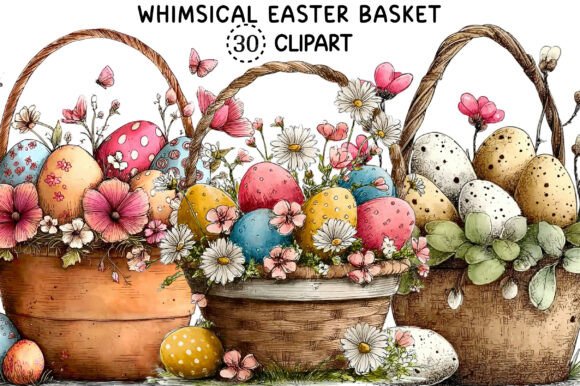 Whimsical Easter Basket Clipart: A Designer's Guide to Festive Visuals